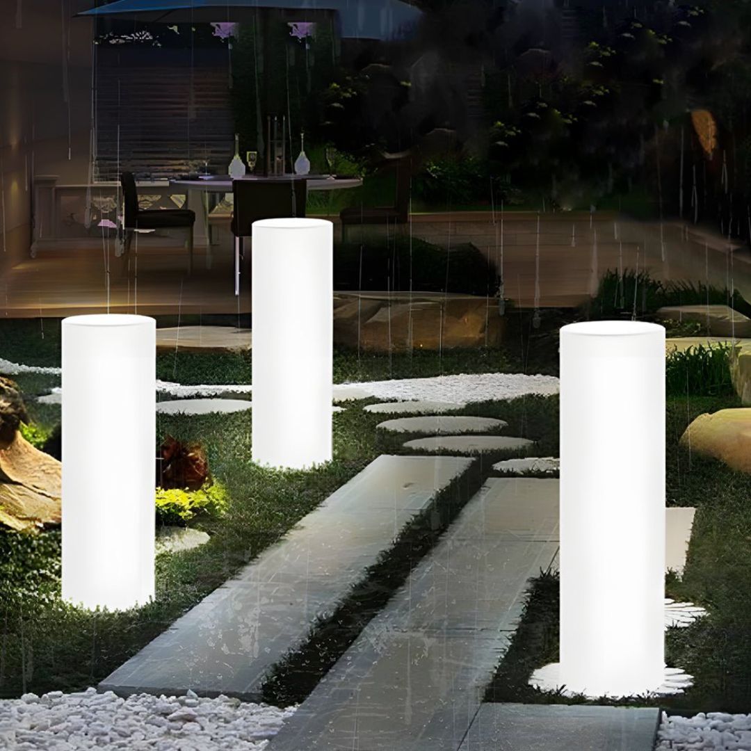 LED Buitenstaande Lamp Cilinder RGB Kleurenwissel Waterdicht PE Licht