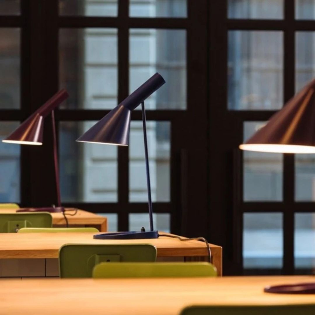 Verstelbare Bureaulamp E27 Zwart/Wit