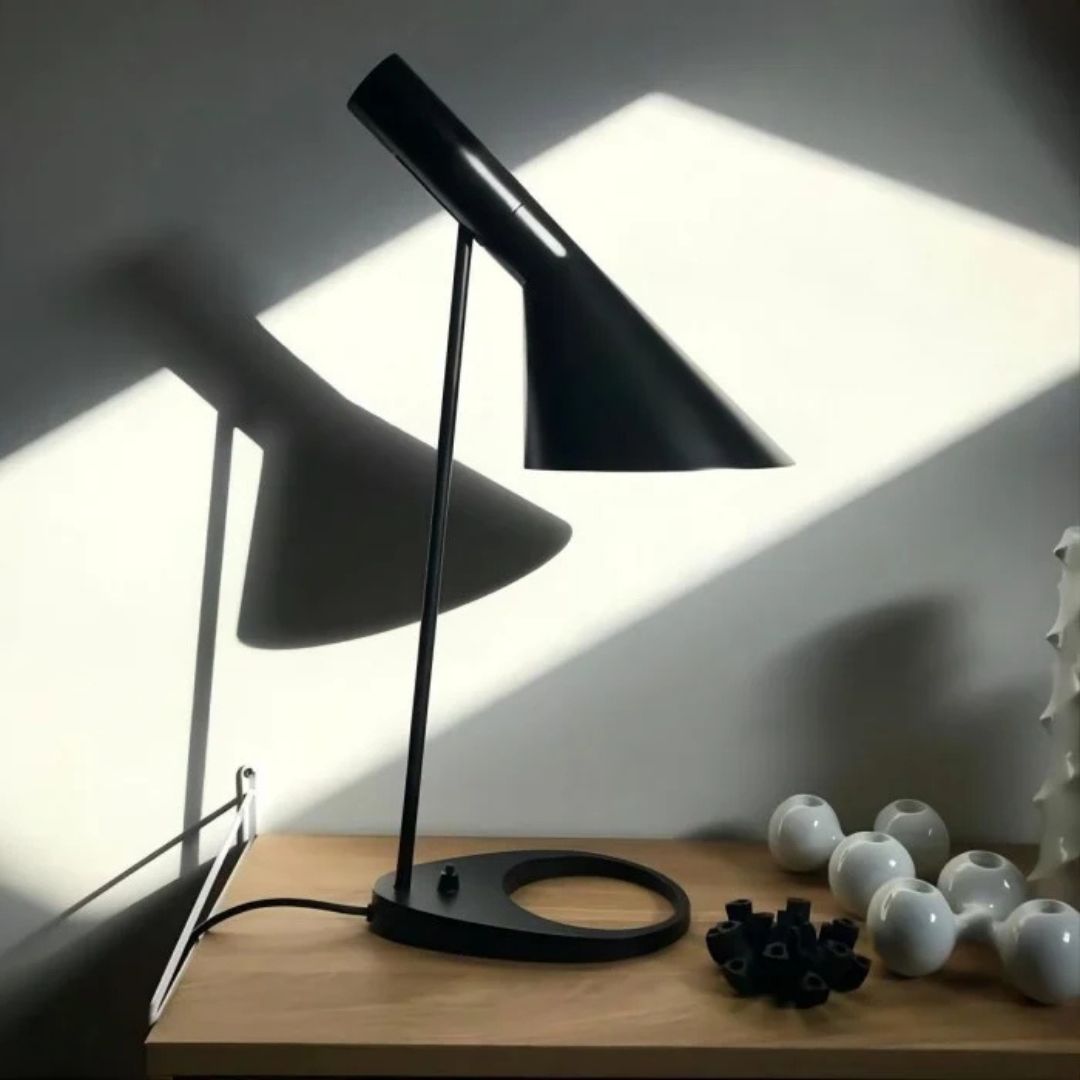 Verstelbare Bureaulamp E27 Zwart/Wit