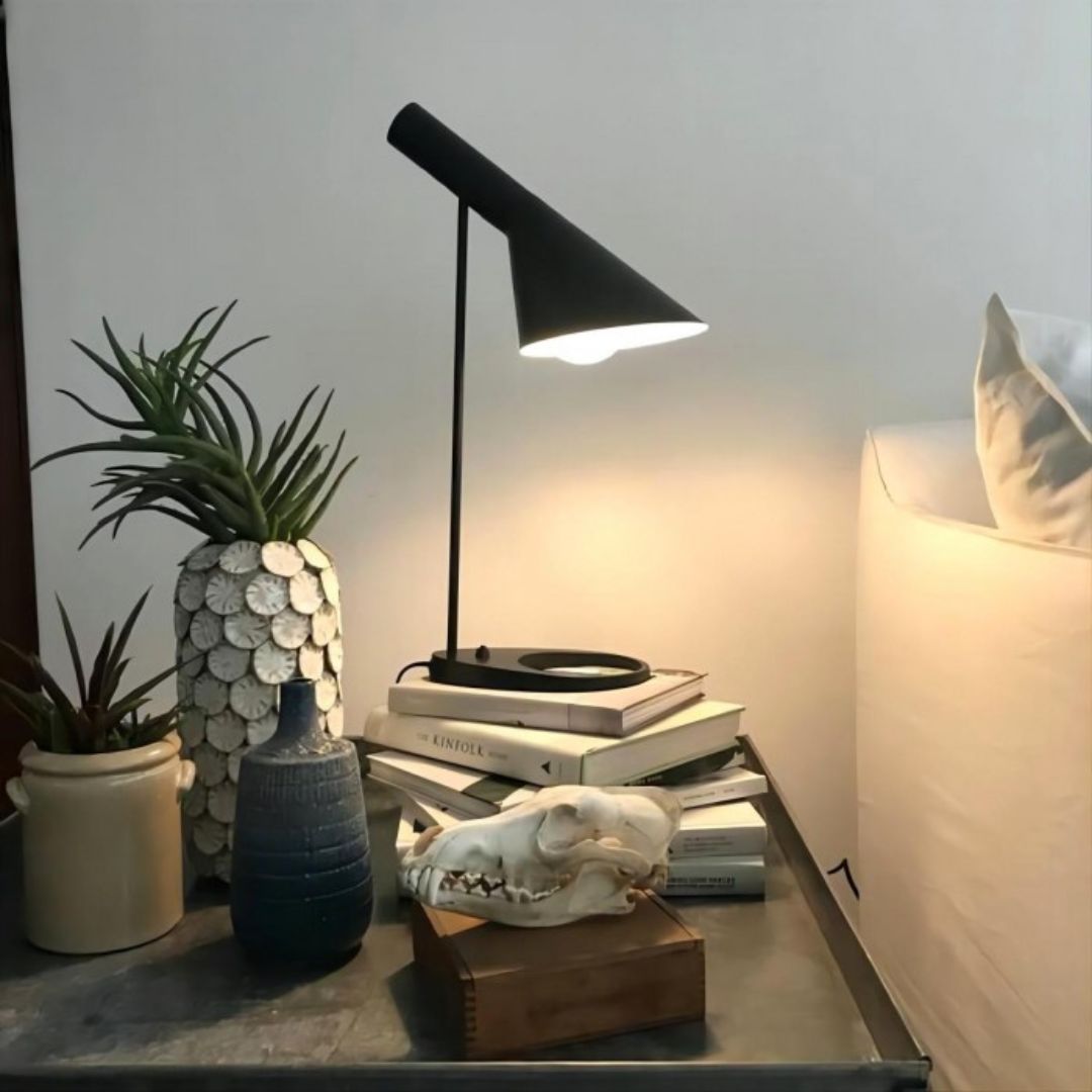 Verstelbare Bureaulamp E27 Zwart/Wit