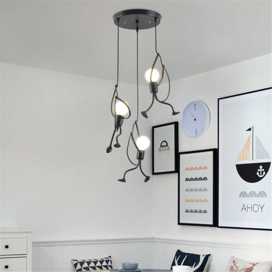 Popfiguur Retro Hanglamp Kinderkamer Verstelbaar