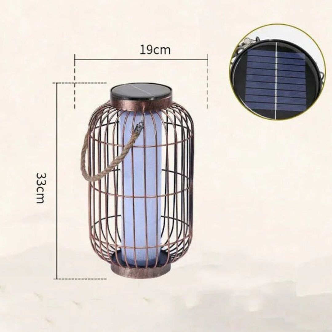 Solar LED Tuinlantaarn met Touwhandvat – IP55
