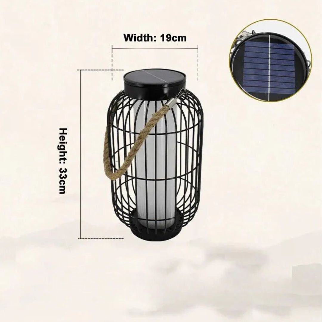 Solar LED Tuinlantaarn met Touwhandvat – IP55