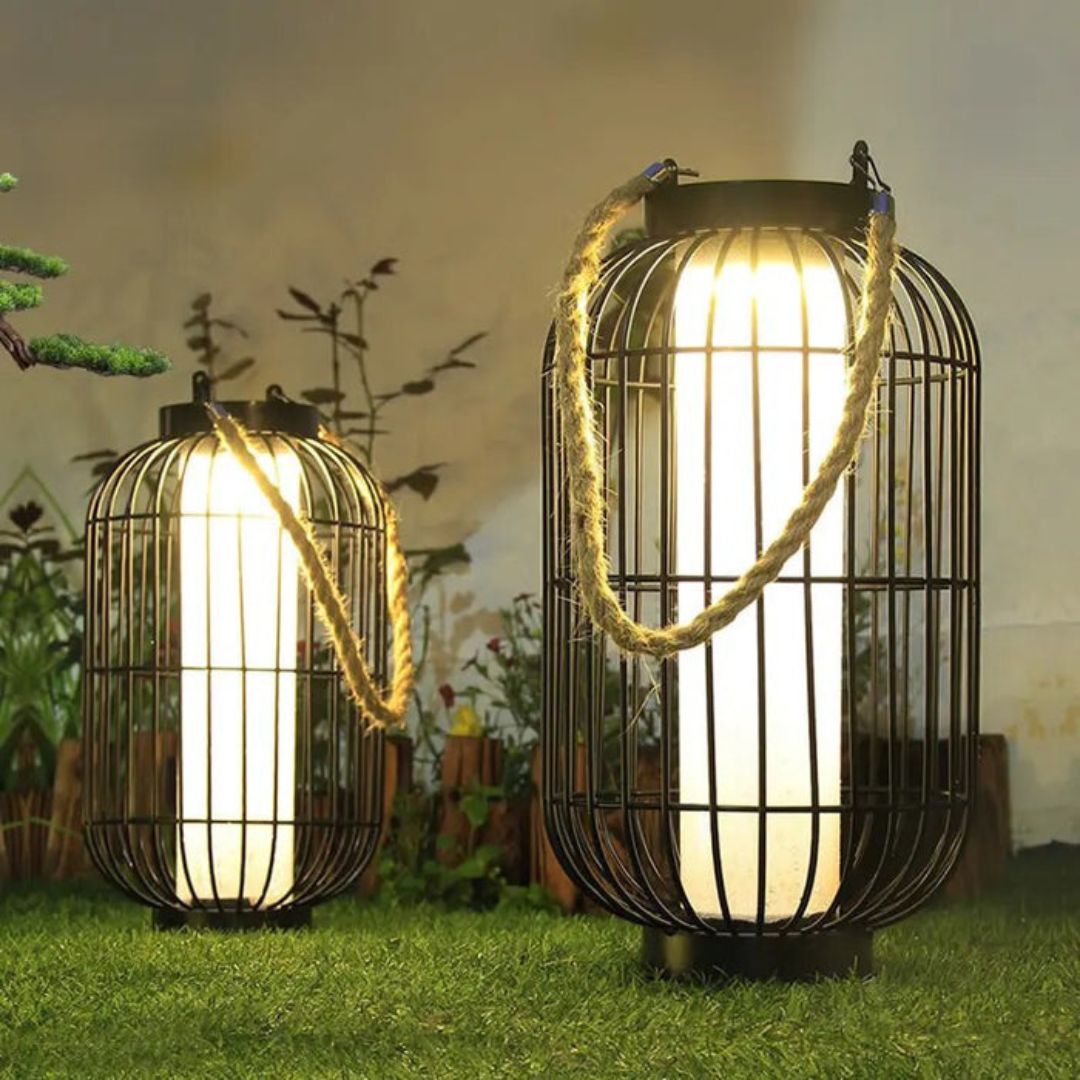 Solar LED Tuinlantaarn met Touwhandvat – IP55