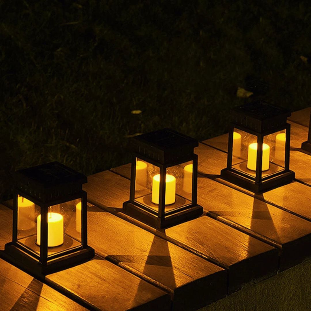 Solar Tuinverlichting - Waterdichte Buitenlamp op Zonne-energie met Automatische Sensor