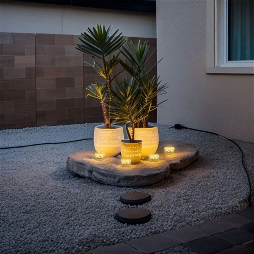 Zonne-ijsbloklamp LED Buiten Waterdichte Tuinlamp