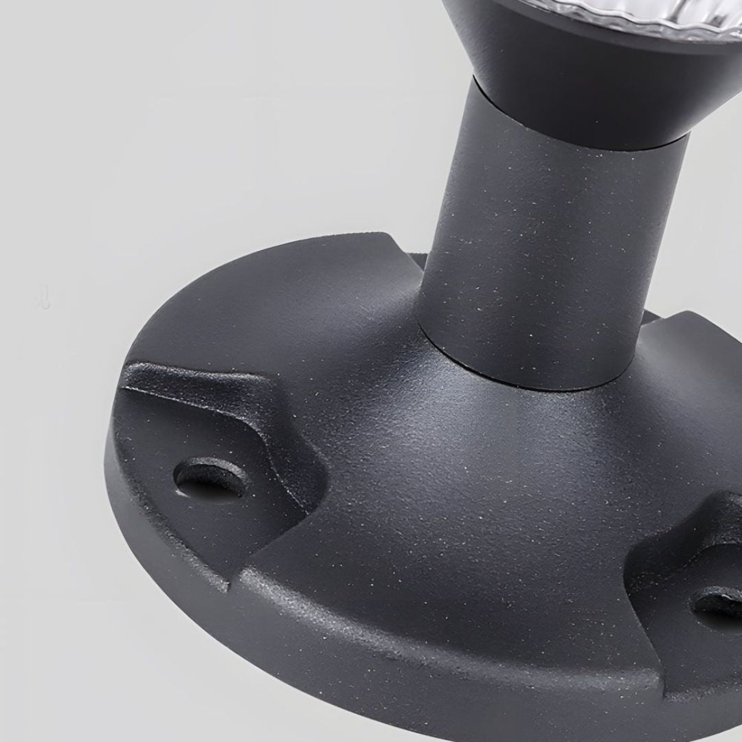 Solar LED Paalverlichting Buiten Waterdicht Zwart IP65 Kleurenwisseling