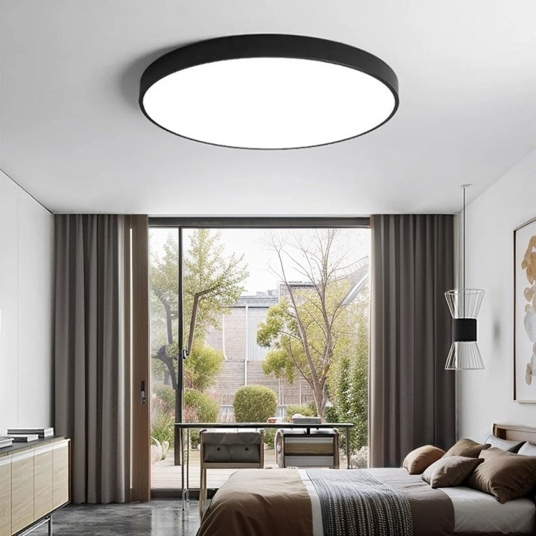 Variant image for Moderne Ronde LED Plafondlamp Zwart voor Slaapkamer en Woonkamer-9
