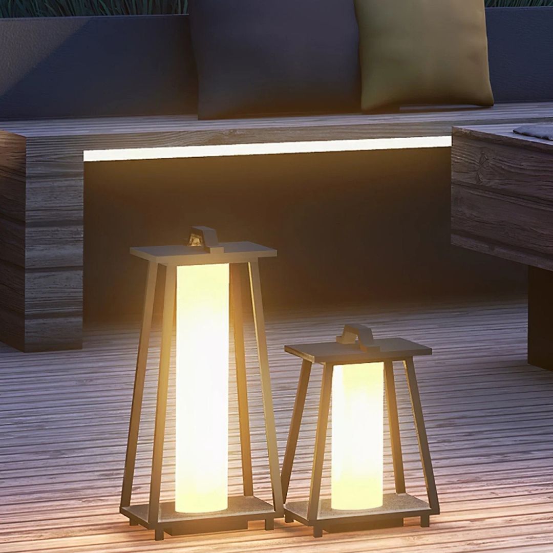 Outdoor LED Lantaarnlamp Roestvrijstalen Solar Vloerlamp