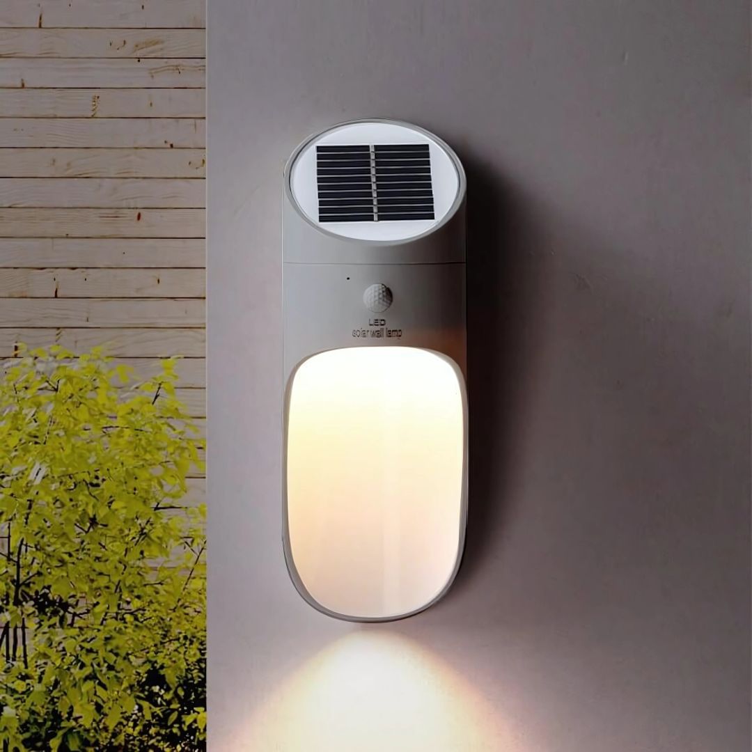 Zonne-energie LED Wandlamp Buiten Waterdicht met Bewegingssensor