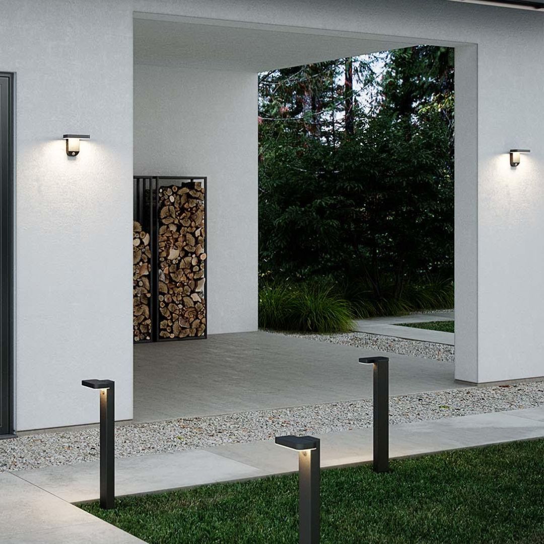 Solar Buitenlamp met Bewegingssensor - Draadloos en Modern Design