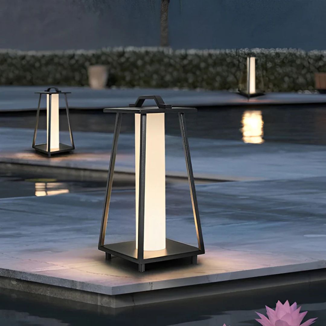 Outdoor LED Lantaarnlamp Roestvrijstalen Solar Vloerlamp