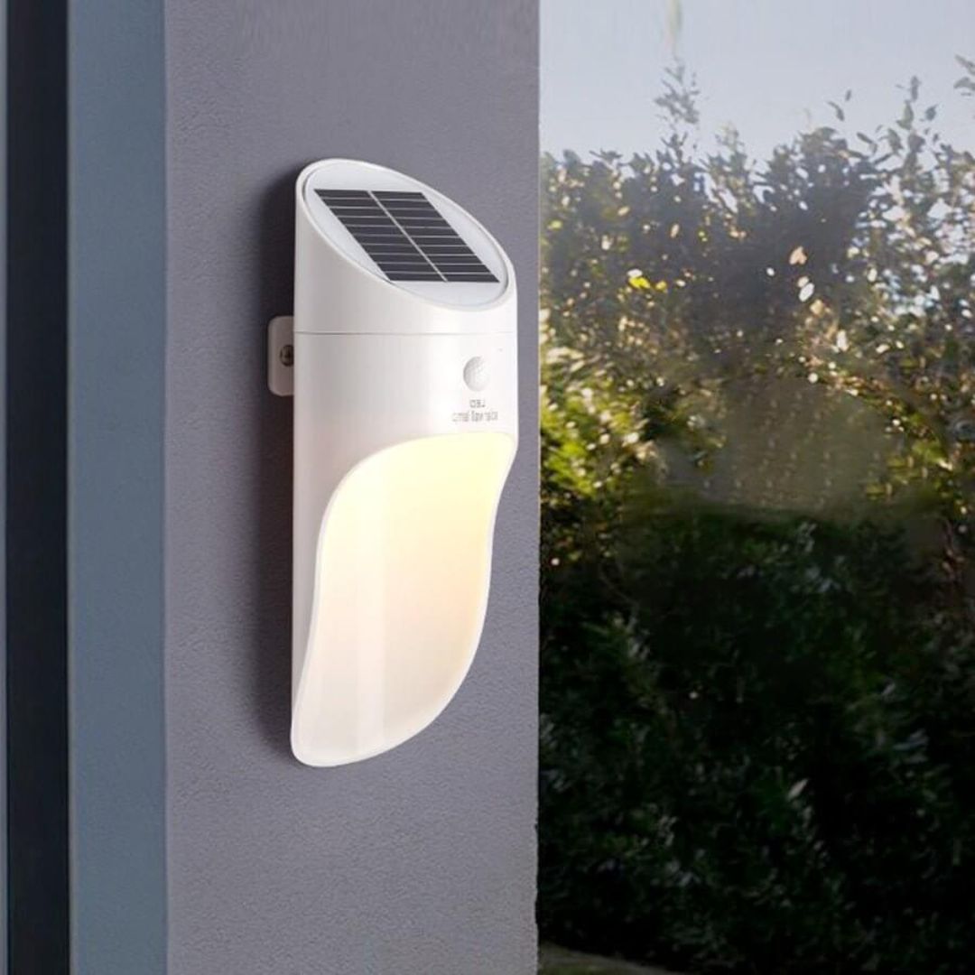 Zonne-energie LED Wandlamp Buiten Waterdicht met Bewegingssensor