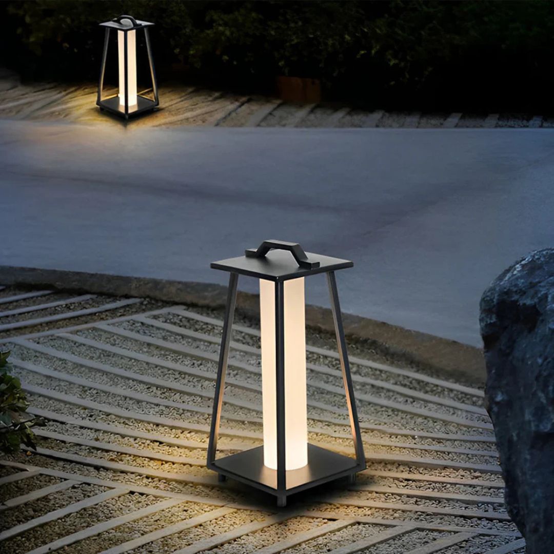 Outdoor LED Lantaarnlamp Roestvrijstalen Solar Vloerlamp