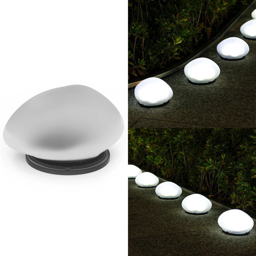 Solar Tuinlamp Pebble met Dimbare LED en IP65 Waterdicht – Tuinverlichting op Zonne-energie