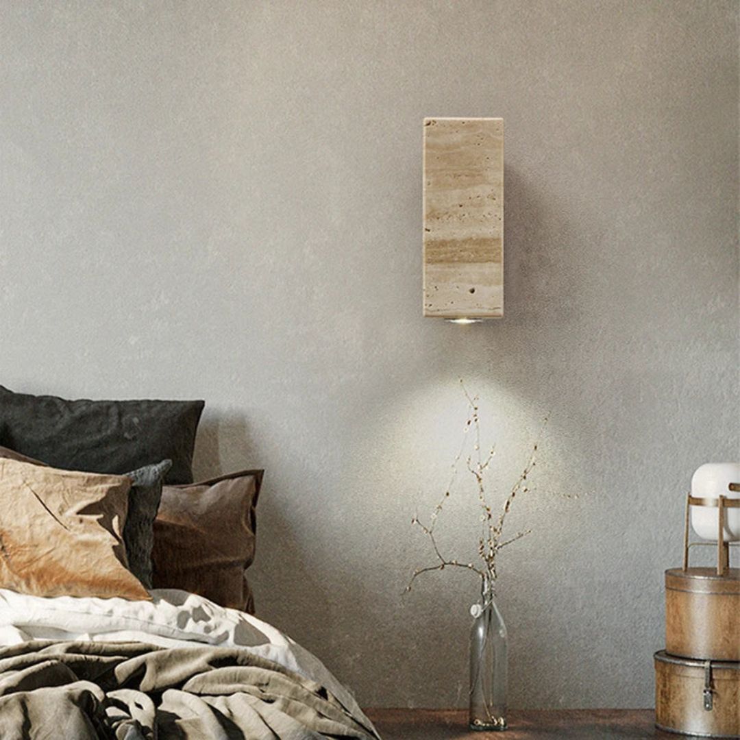 Moderne Marmeren Wandlamp met LED Verlichting voor Binnenruimtes