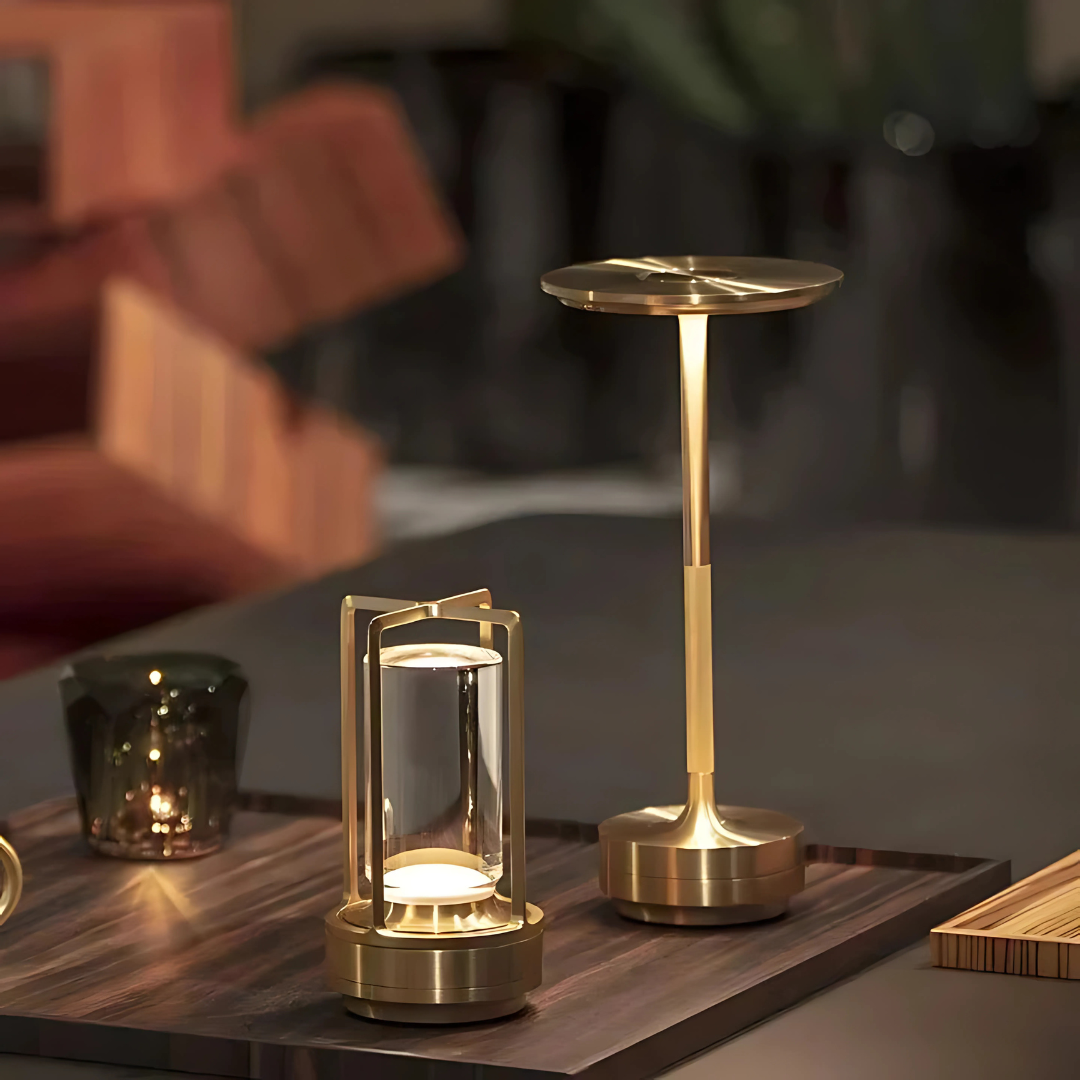 Zwevende LED Tafellamp – Draadloos, Touch en Dimbaar Designlicht
