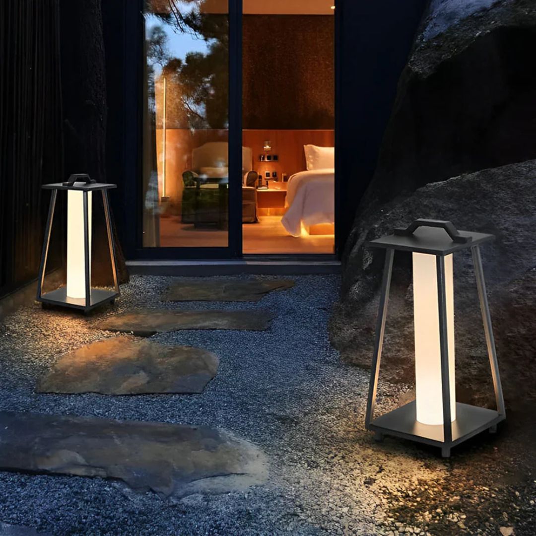 Outdoor LED Lantaarnlamp Roestvrijstalen Solar Vloerlamp