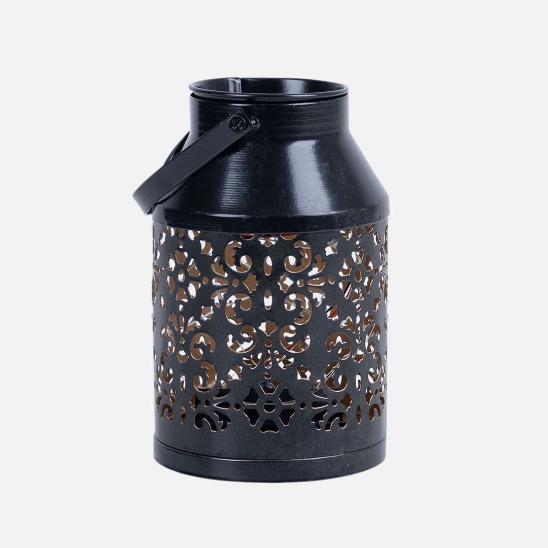 LED Solar Tuinlantaarn Zwarte Plantenlamp met Sensor