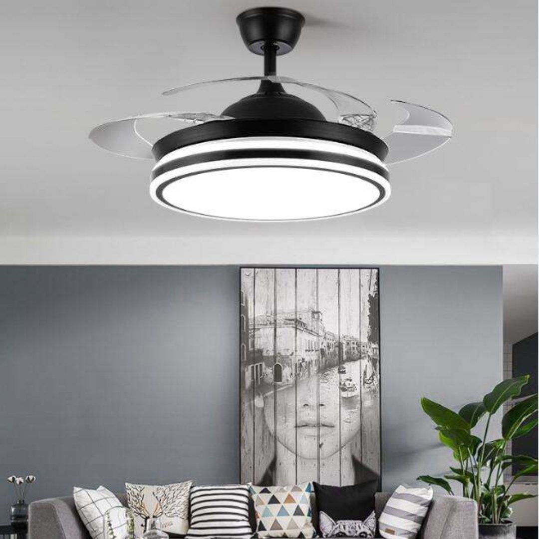 Moderne Plafondventilator met Lamp en Afstandsbediening – 42 Inch