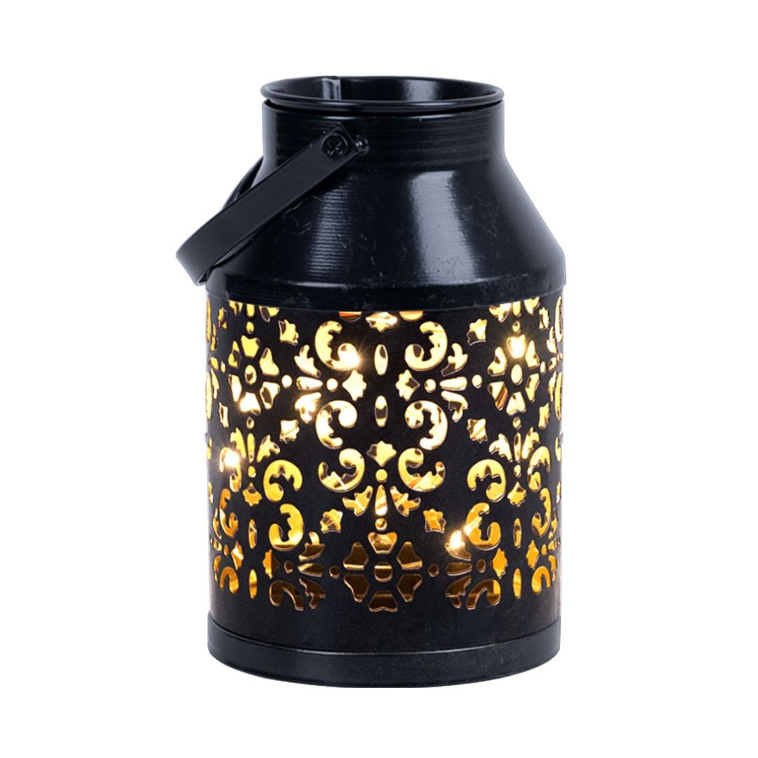 LED Solar Tuinlantaarn Zwarte Plantenlamp met Sensor