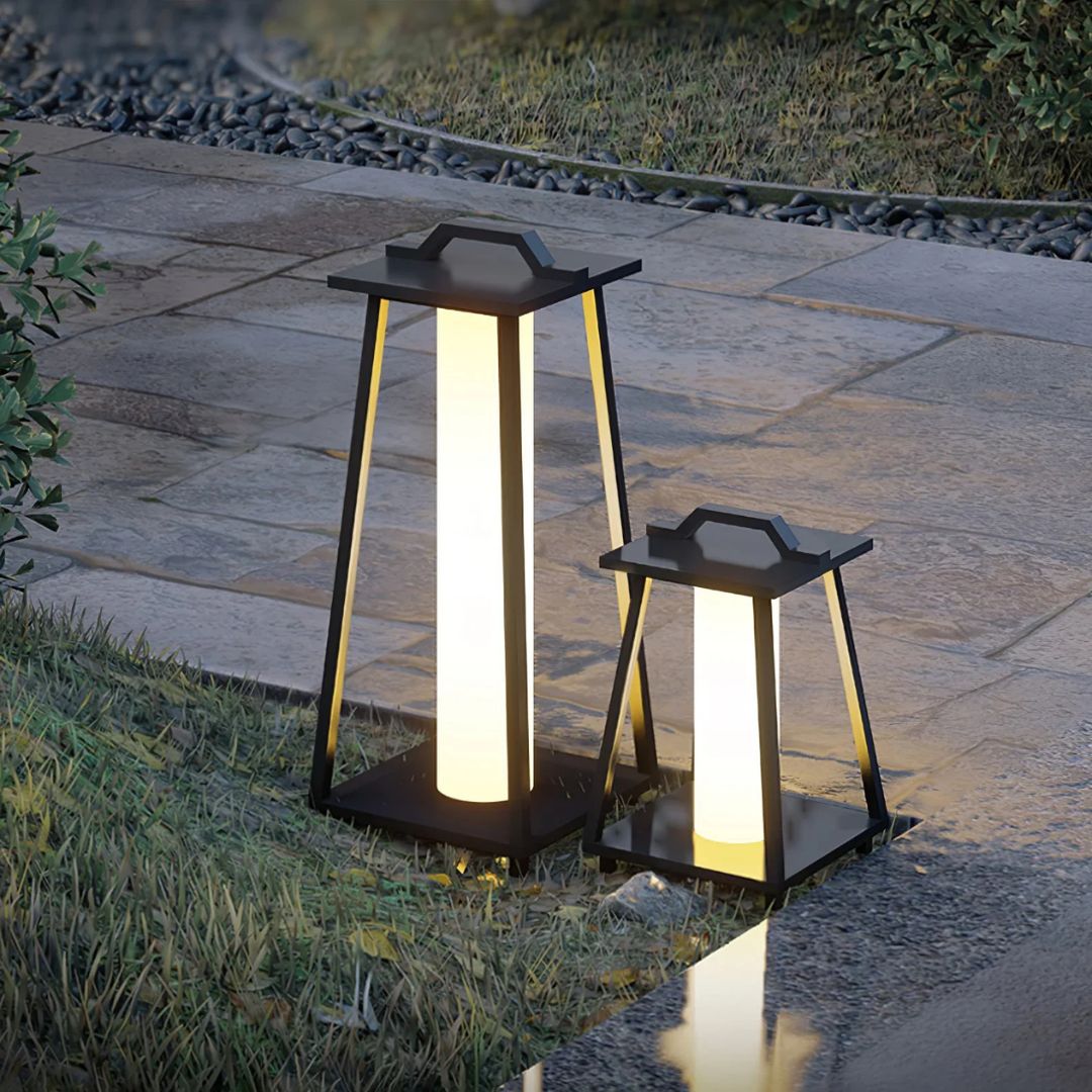 Outdoor LED Lantaarnlamp Roestvrijstalen Solar Vloerlamp