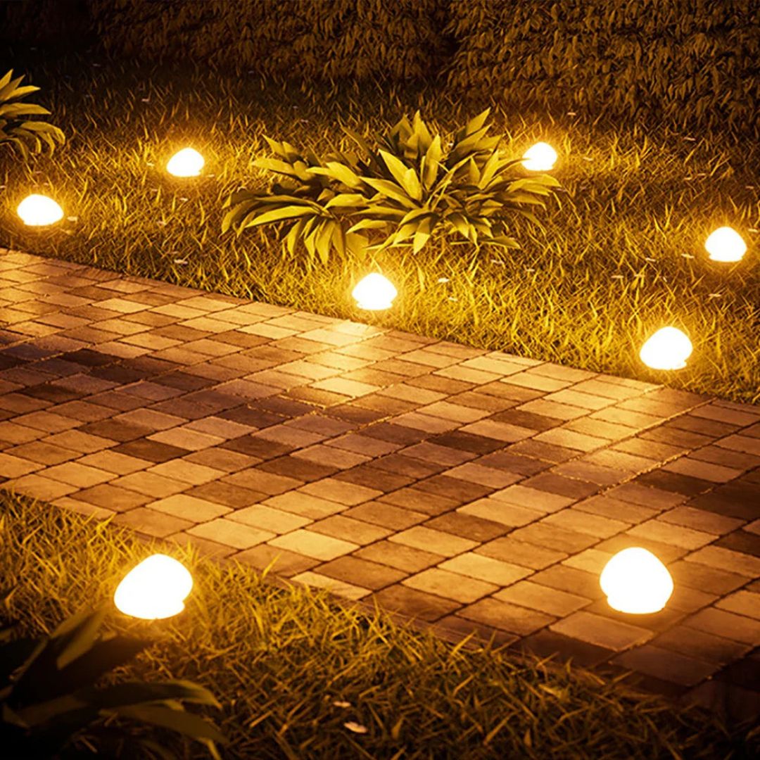 Solar Tuinlamp Pebble met Dimbare LED en IP65 Waterdicht – Tuinverlichting op Zonne-energie