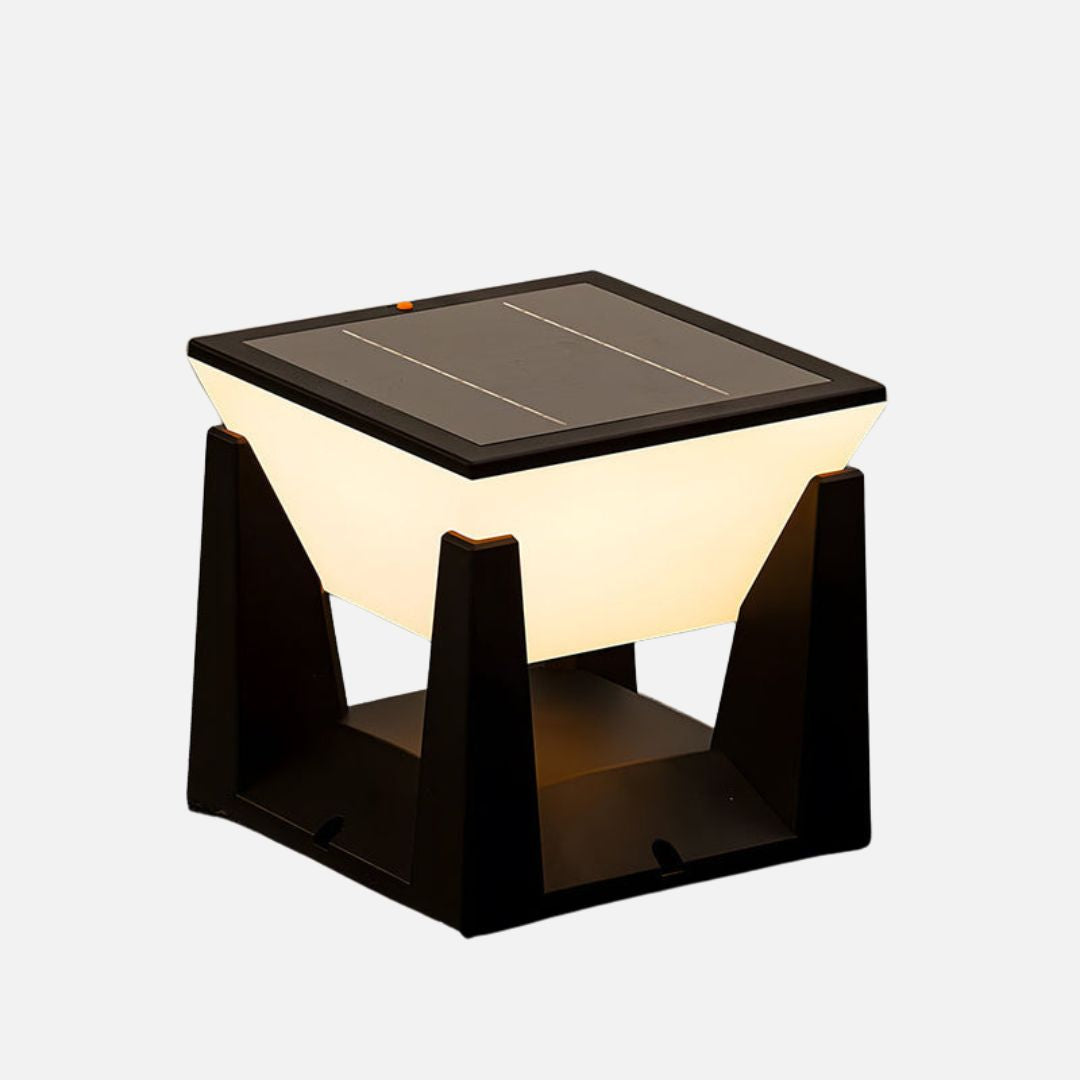 Zwarte Buitenlamp met Sensor en Zonne-energie – Weerbestendige Solar Wandlamp voor Tuin en Patio