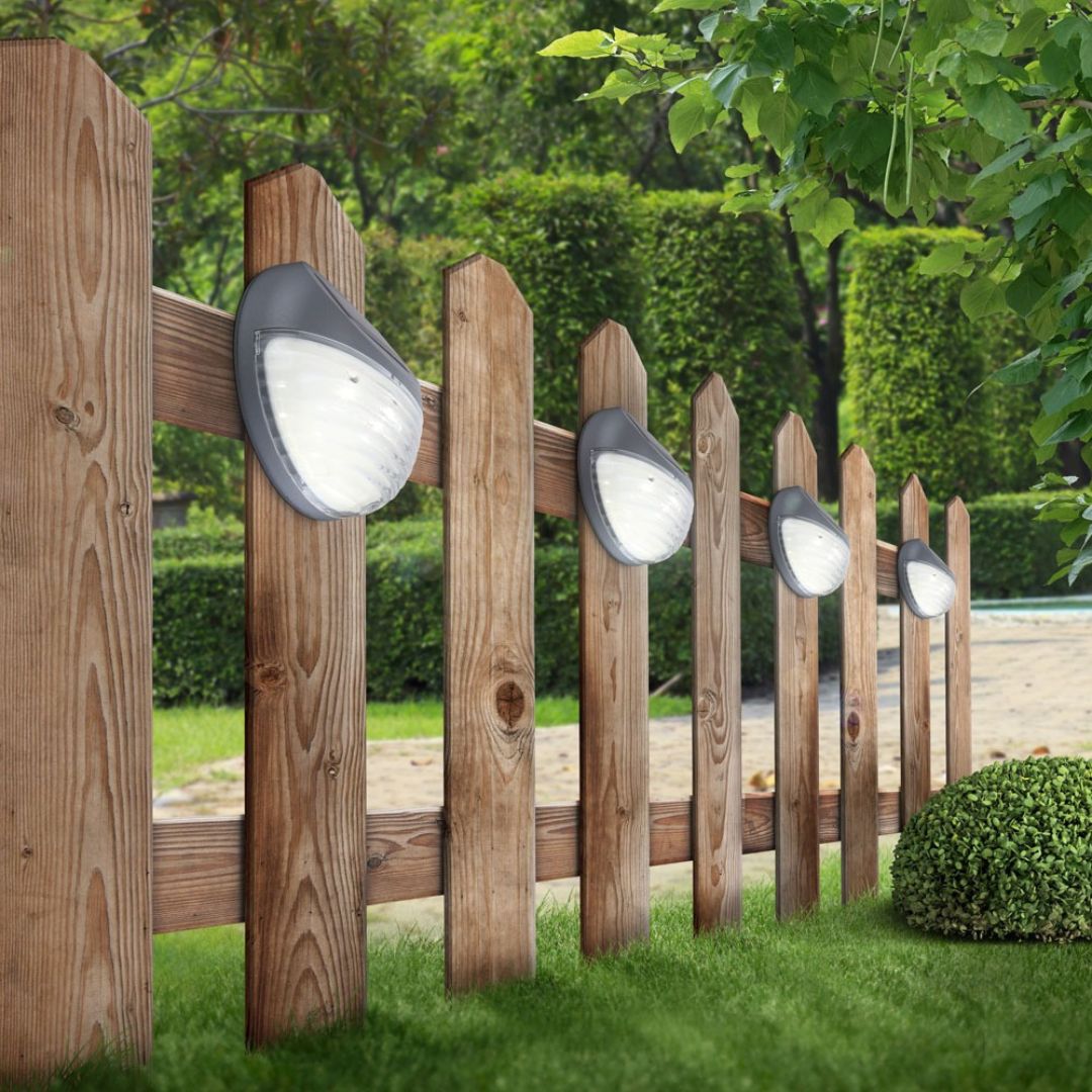 Zonne-energie LED Tuinlampen Set van 6 Waterdicht Kunststof