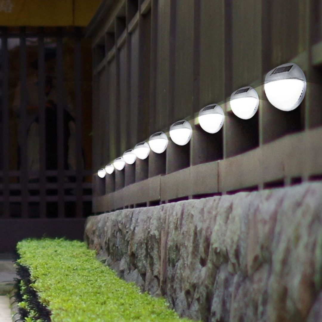Zonne-energie LED Tuinlampen Set van 6 Waterdicht Kunststof