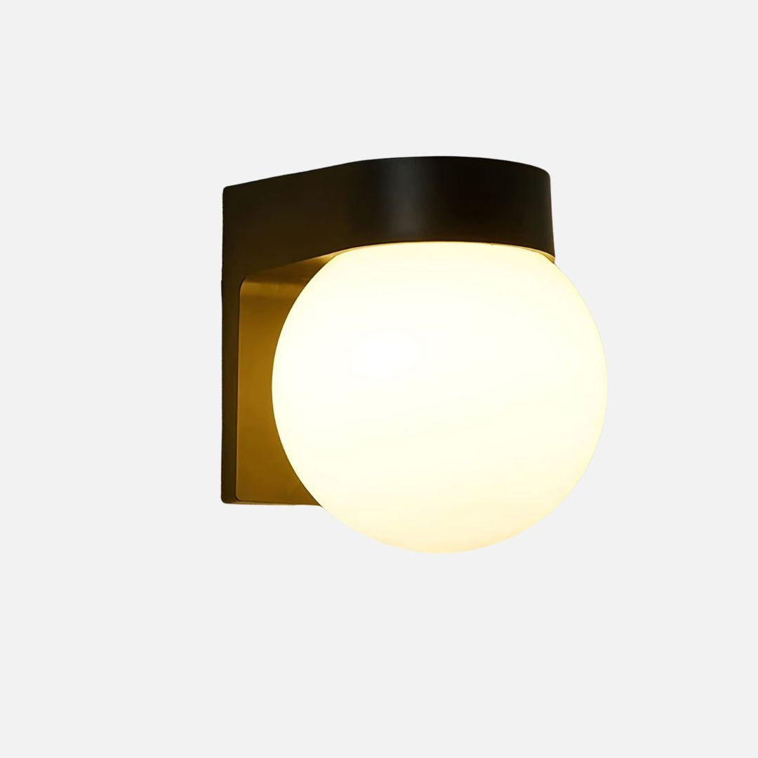 Compacte IP65 Buitenlamp met Frosted Diffuser en LED Verlichting