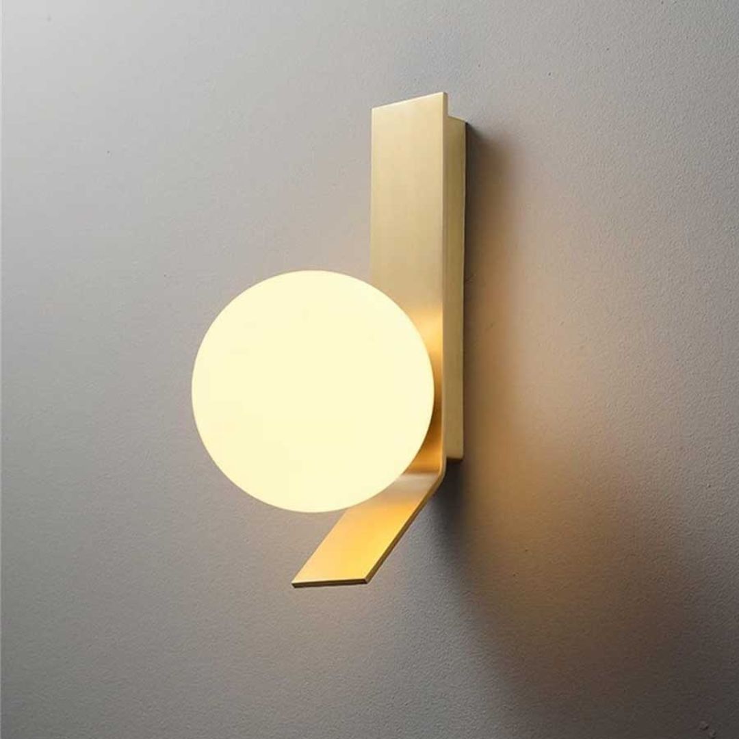 Moderne Wandlamp in Brons 12x26cm - Stijlvolle Muurlamp voor Binnen