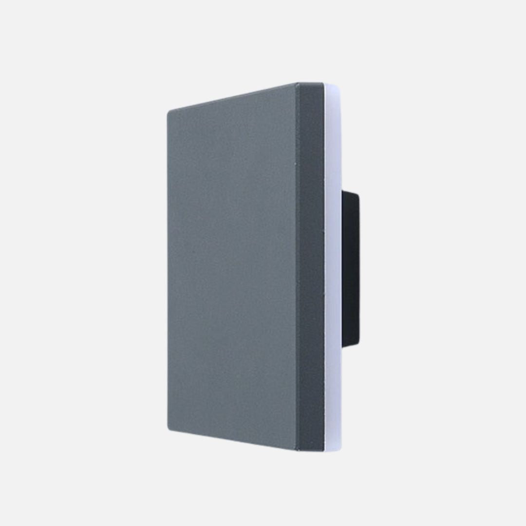 Waterdichte LED Buitengevellamp in Zwart Aluminium – 12W IP-geclassificeerd