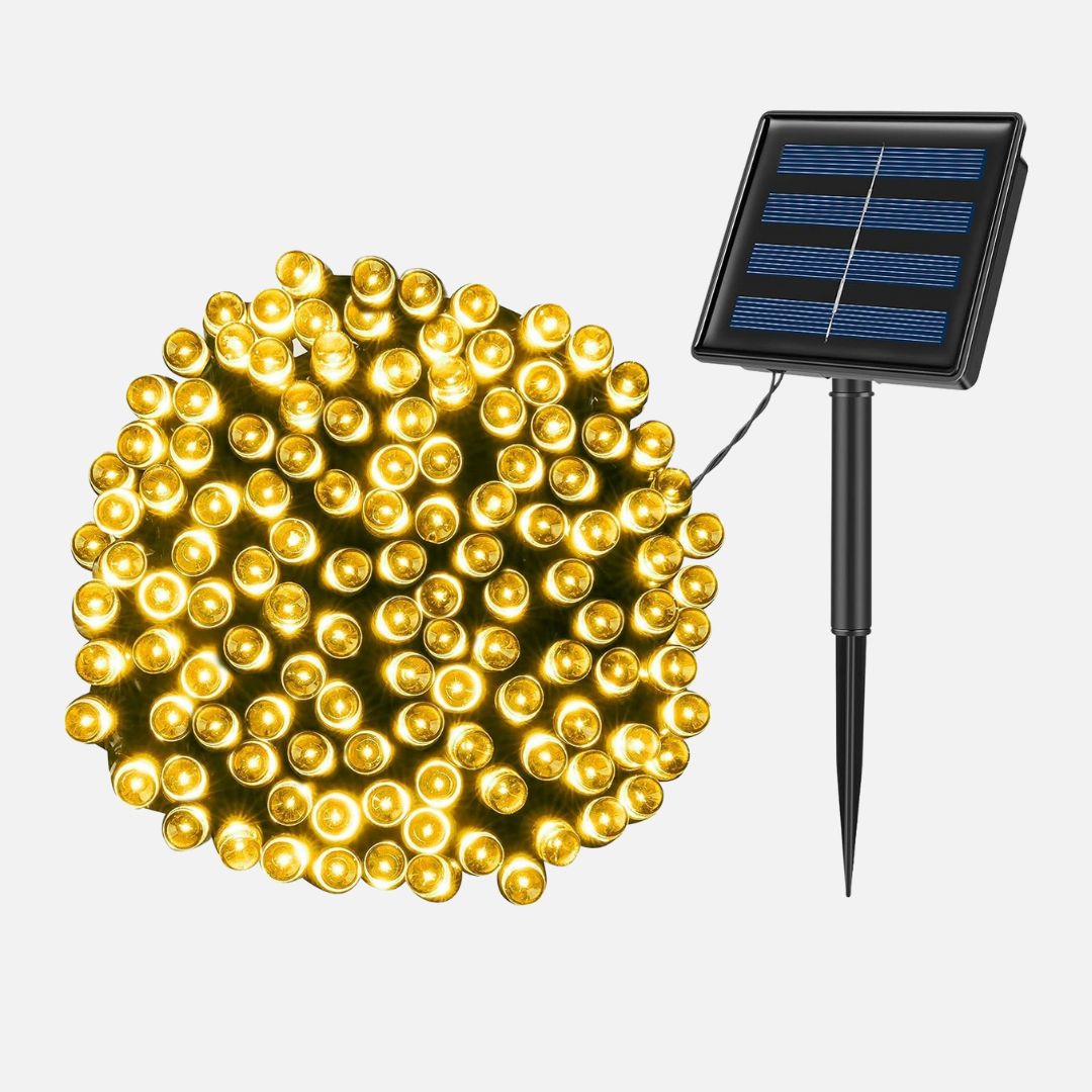 Solar Sfeerverlichting Buiten 200LED Warm Wit IP65