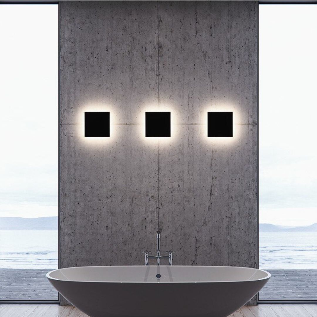 Waterdichte LED Buitengevellamp in Zwart Aluminium – 12W IP-geclassificeerd