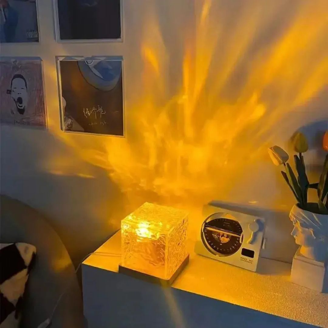 Ocean Wave Projectorlamp – 16 Kleuren, Dimbaar, Met Afstandsbediening