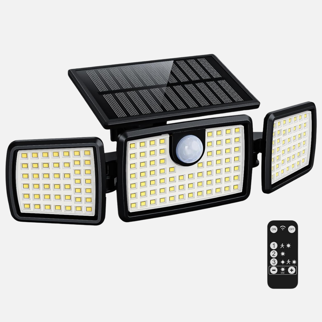 Solarbewegingssensor Deckverlichting voor Buiten met 232 LEDs en Afstandsbediening