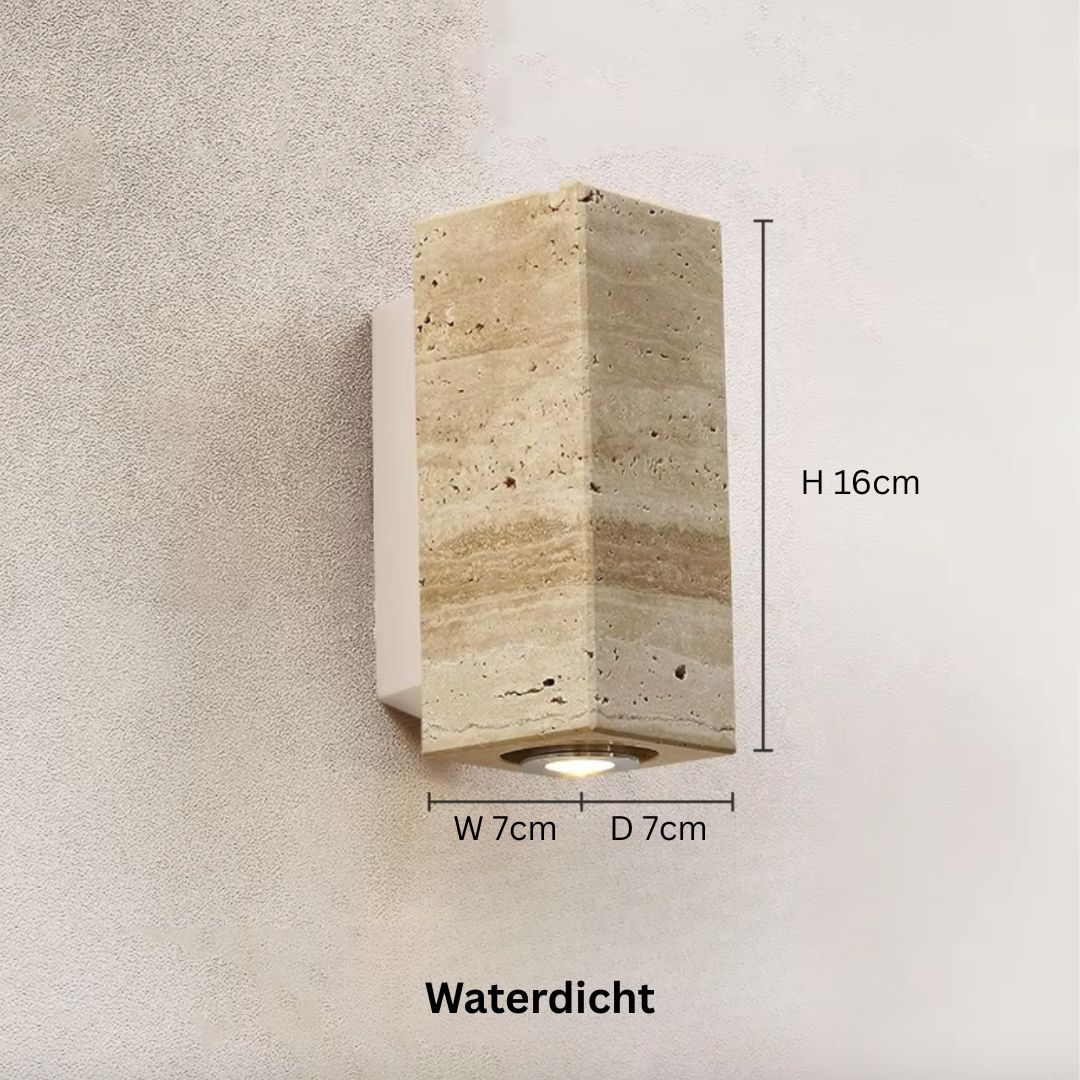 Moderne Marmeren Wandlamp met LED Verlichting voor Binnenruimtes