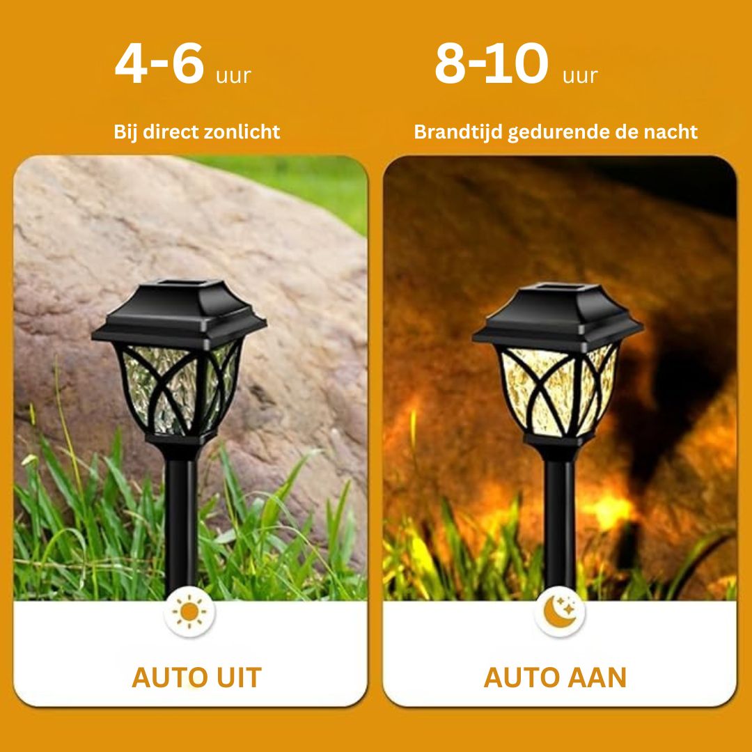 Solar LED Tuinverlichting Waterdicht 4 Stuks