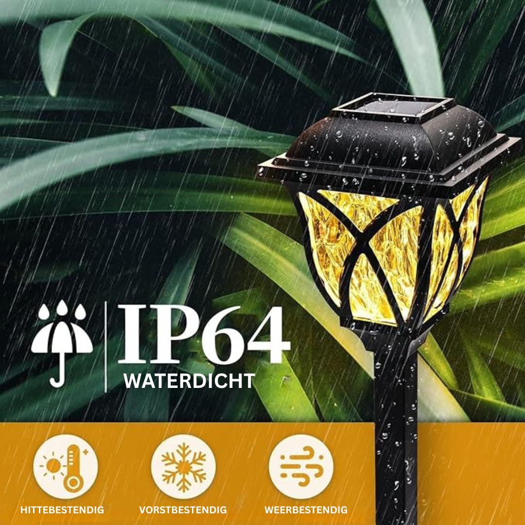 Solar LED Tuinverlichting Waterdicht 4 Stuks