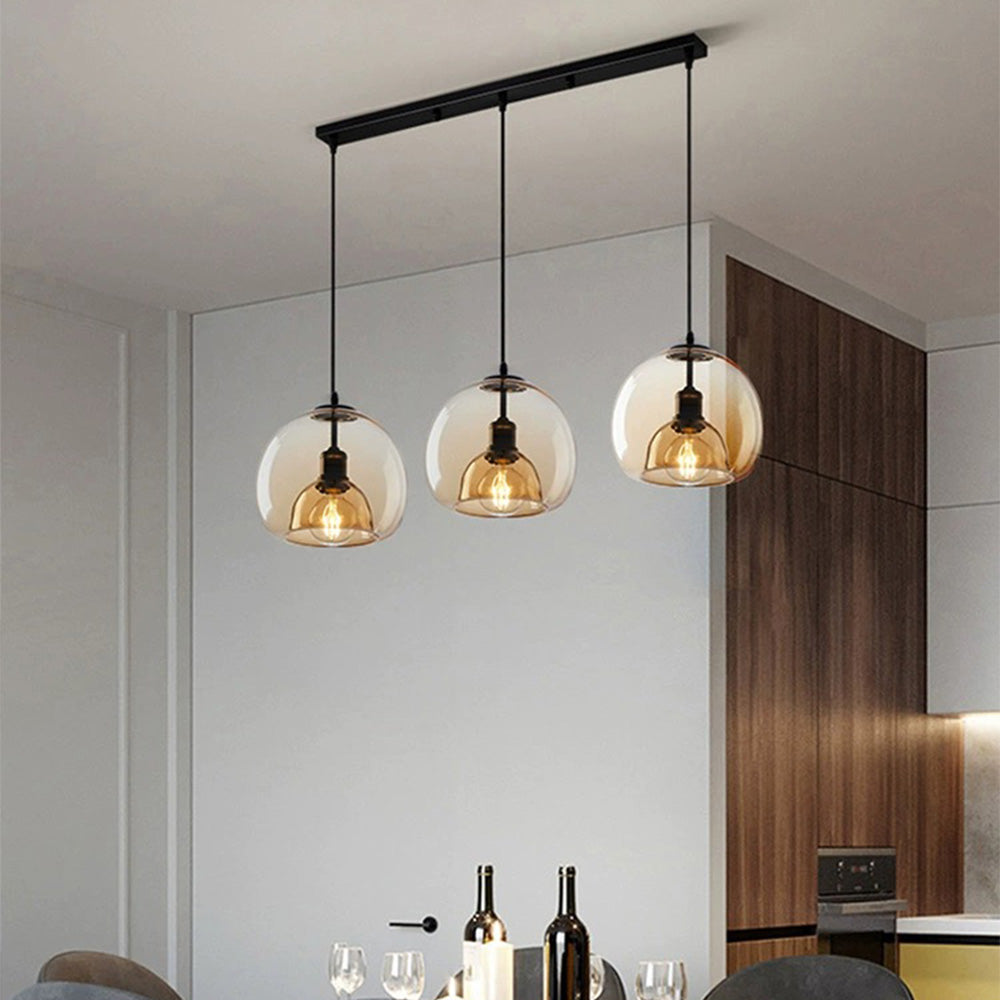 Variant image for Handgeblazen Glazen Hanglamp met Orb Design – D25cm en D80cm-5