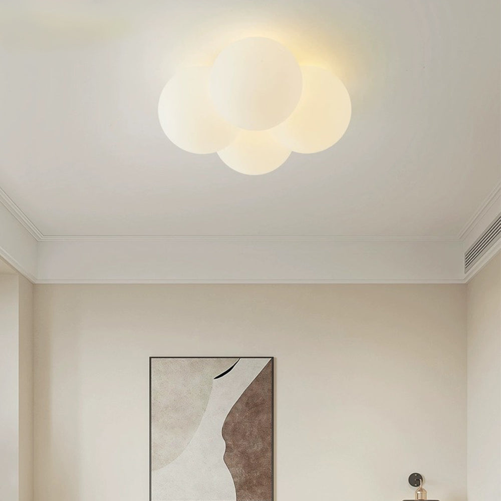 Moderne Plafondlamp met Wolkenontwerp en 4 LED Lampen voor Slaapkamer 1