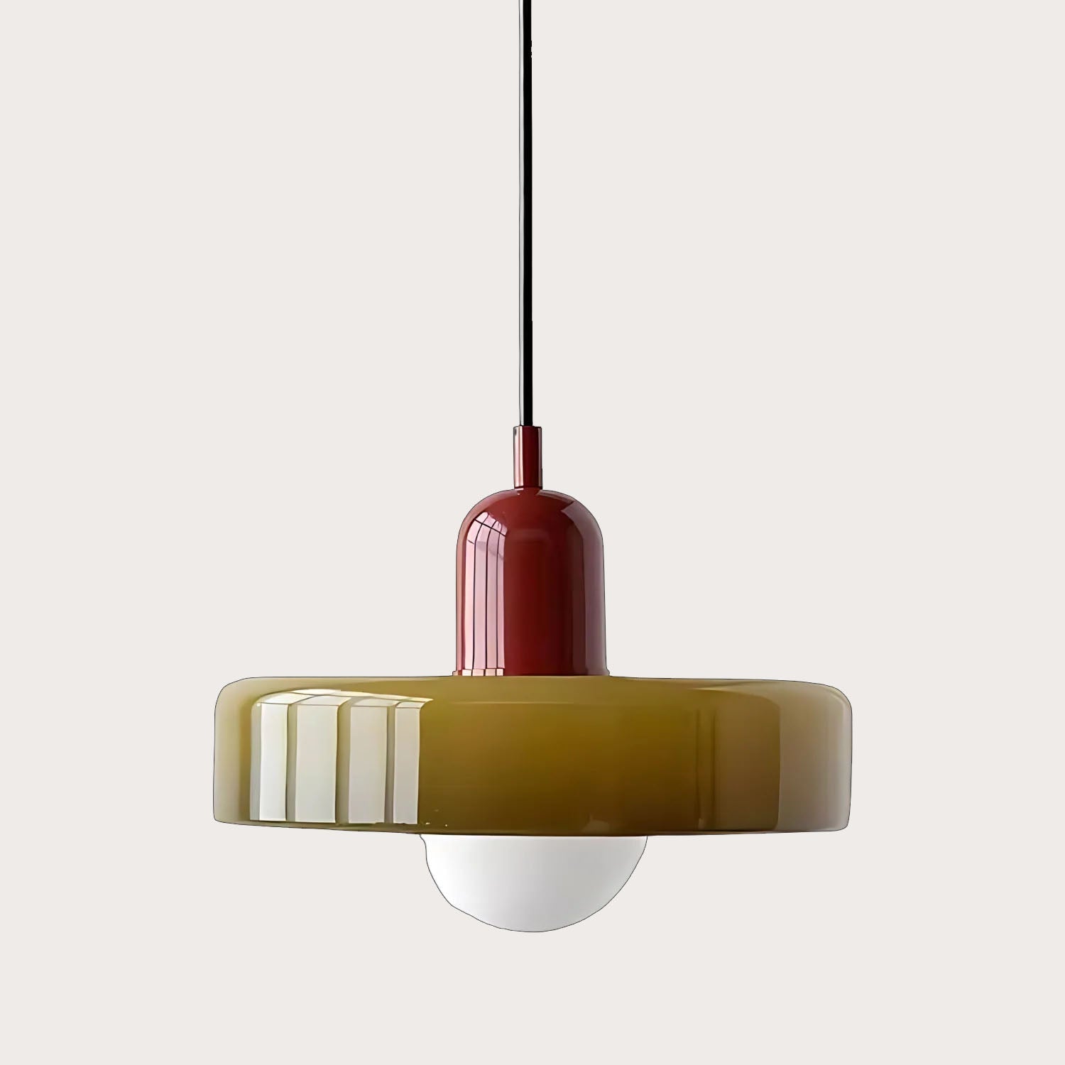 Moderne Hanglamp Zwart van Glas voor Eettafel en Woonkamer - Verstelbaar-2