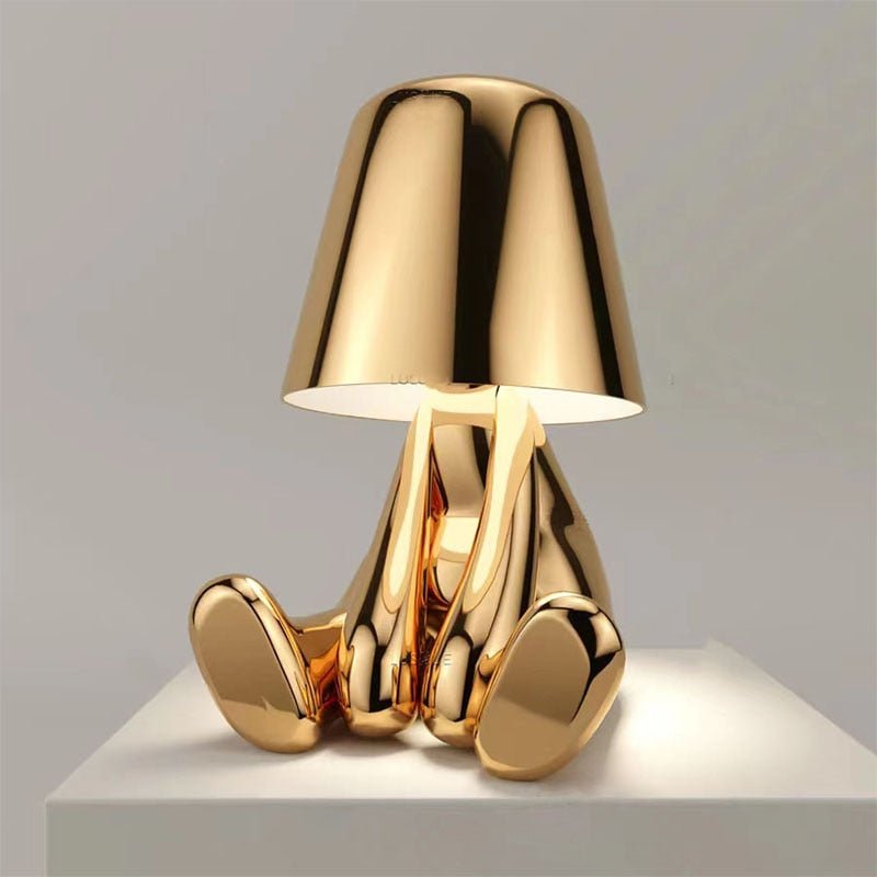Gouden Tafellamp – Draadloos, Oplaadbaar, Modern Design