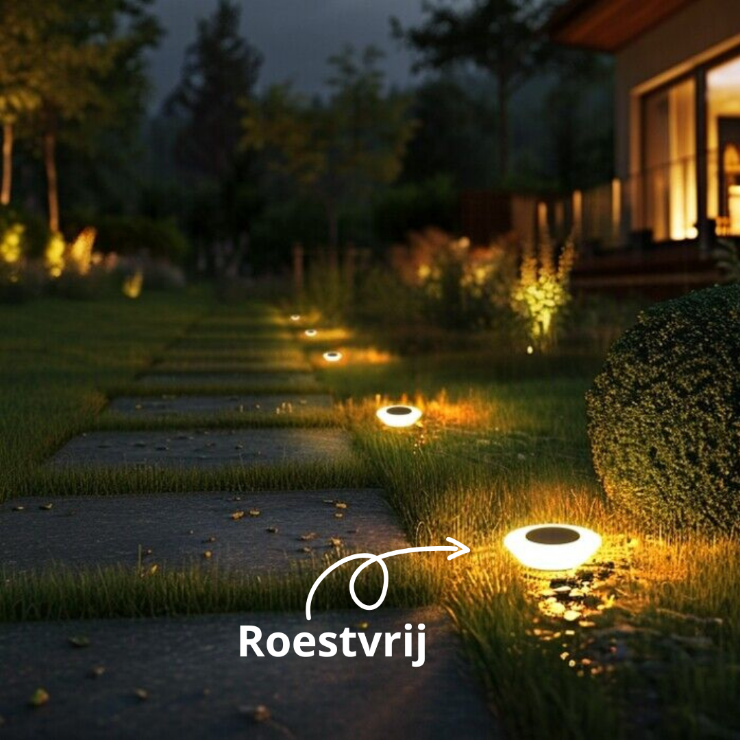 LED Grondspots – Roestvrij & Oplaadbaar op Zonne-energie