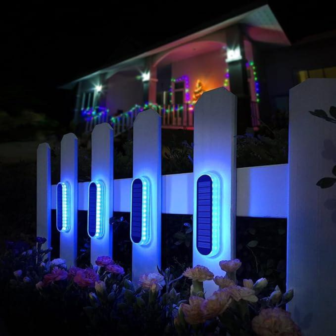 Waterdichte Solar Tuinverlichting met 30 LED's – 4 Stuks Warm Wit