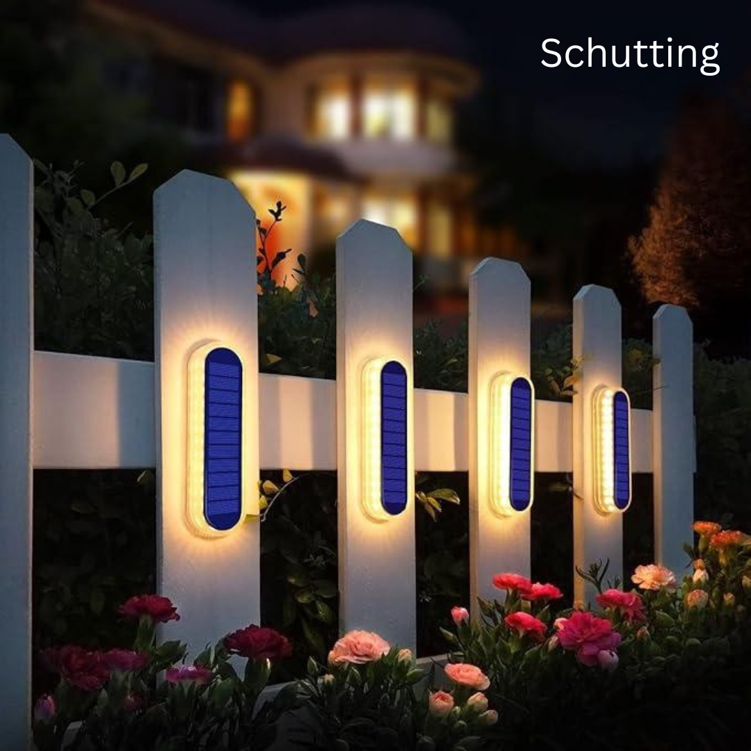 Waterdichte Solar Tuinverlichting met 30 LED's – 4 Stuks Warm Wit