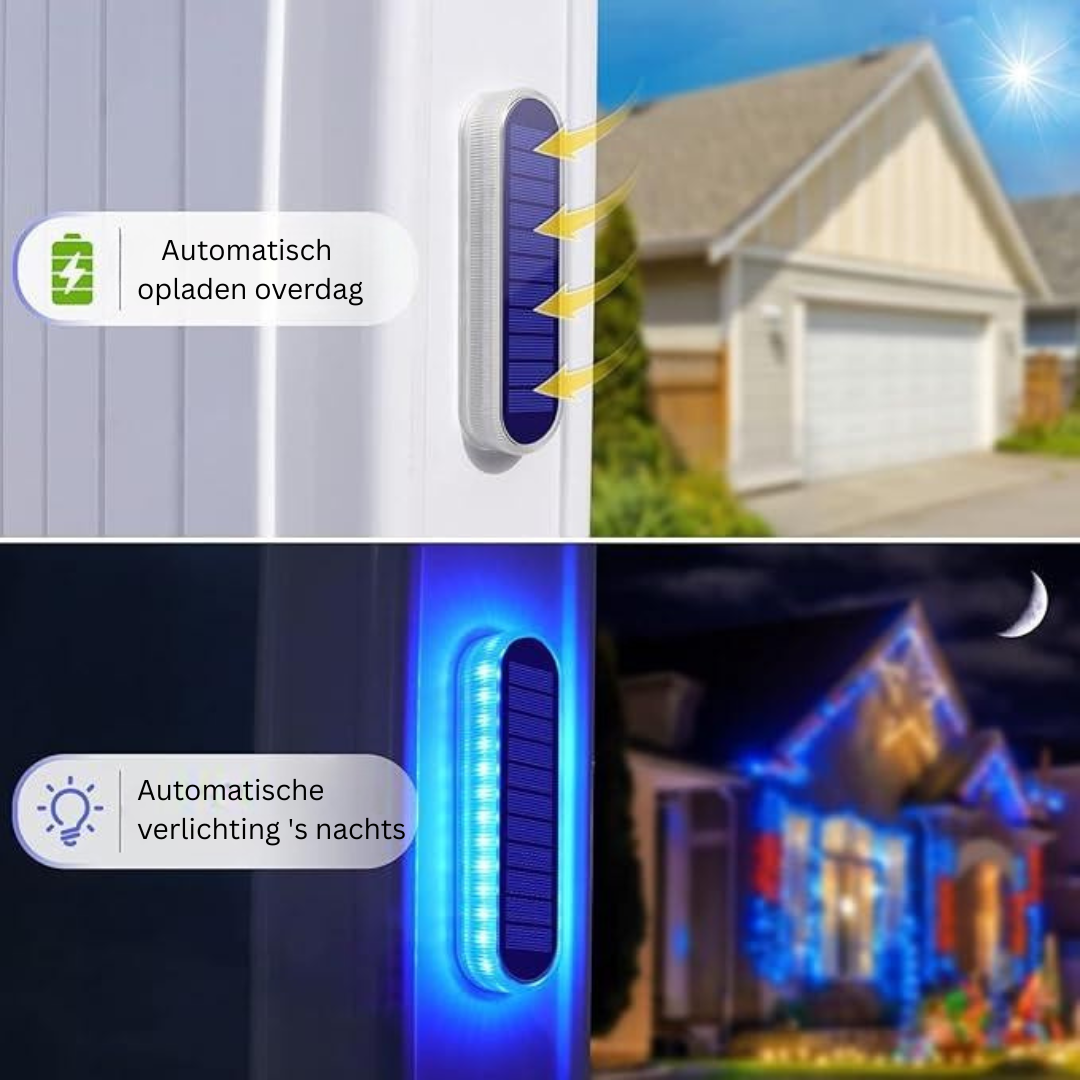 Waterdichte Solar Tuinverlichting met 30 LED's – 4 Stuks Warm Wit