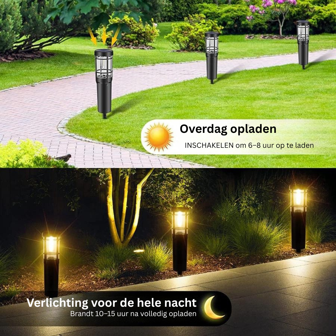 Solar Tuinverlichting Waterdicht Padlichten 14u Verlichting IP65 Buiten