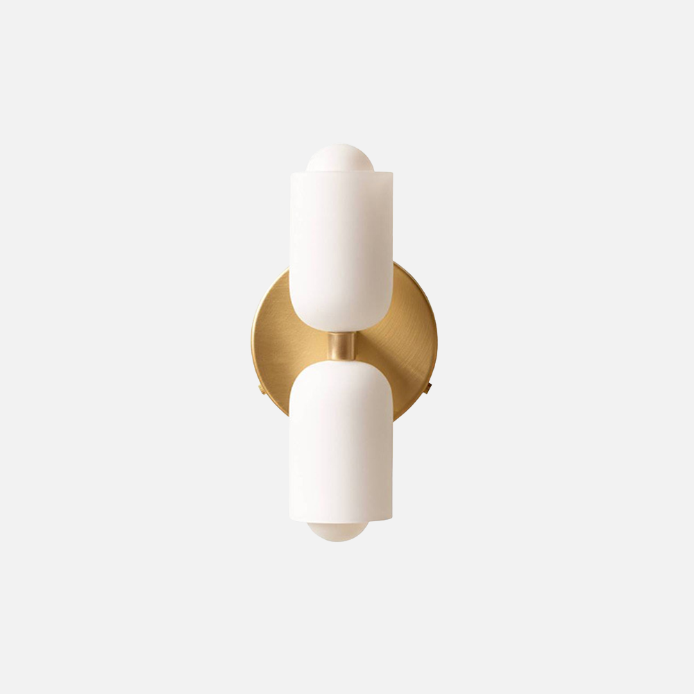 Moderne Wandlamp van Glas met Dubbele Hoofden voor Binnengebruik